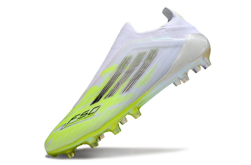 Chuteira Adidas F50 X Laceless Campo -Branco/Verde