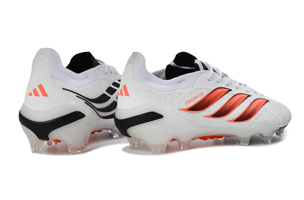 Chuteira Adidas Predator Elite 26 Campo FG - Branco/Rosa