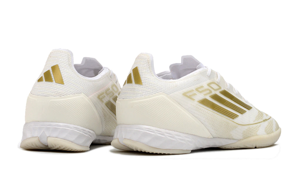Chuteira Adidas X F50 Futsal - Branco/Dourado