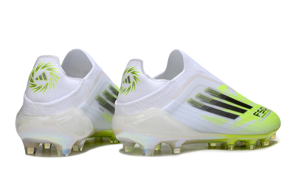 Chuteira Adidas F50 X Laceless Campo -Branco/Verde