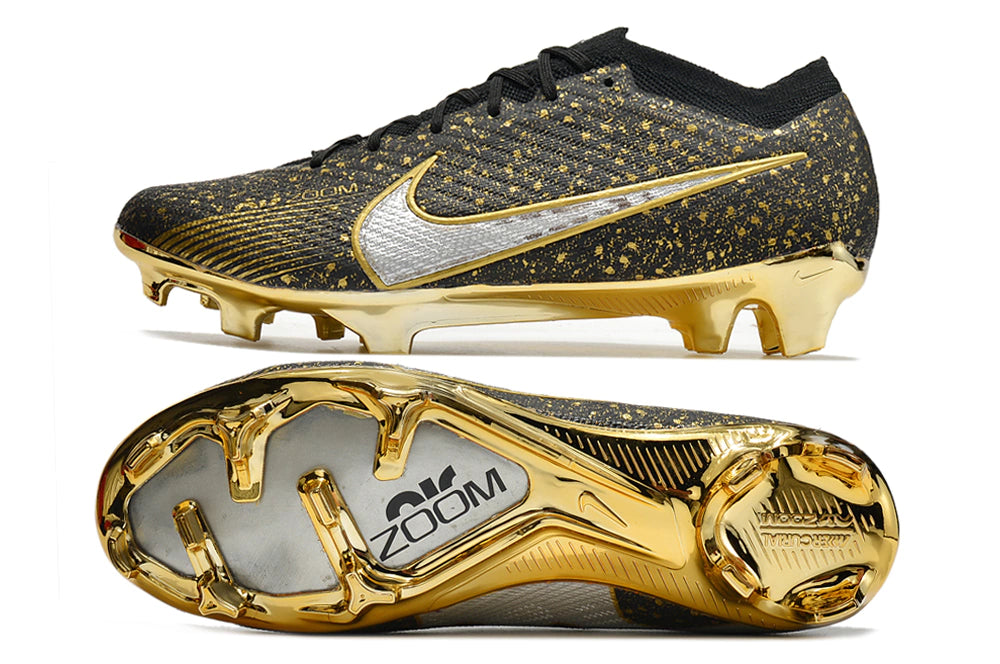 Chuteira Nike Air Zoom Mercurial Vapor 15 Elite FG - Preto/Branco