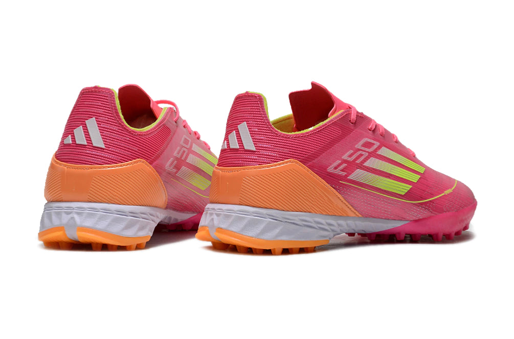 Chuteira Adidas X F50 Pro Society - Rosa/Laranja