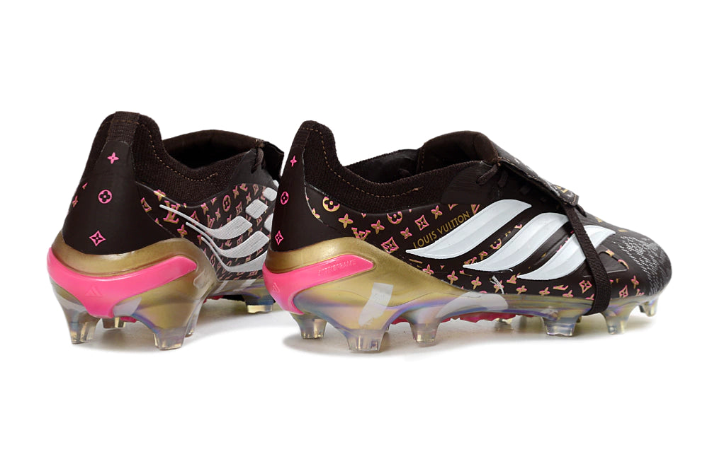 Chuteira Adidas Predator Tongue 26 Elite FG - Marrom