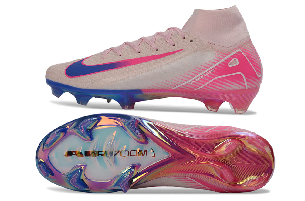 Chuteira Nike Air Zoom Mercurial Superfly 10 Elite Campo - Rosa