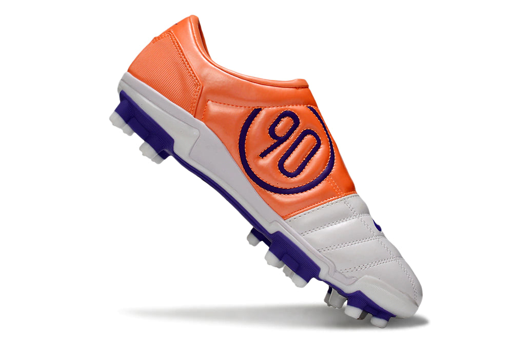Chuteira Nike Total 90 Campo - Branco/Laranja