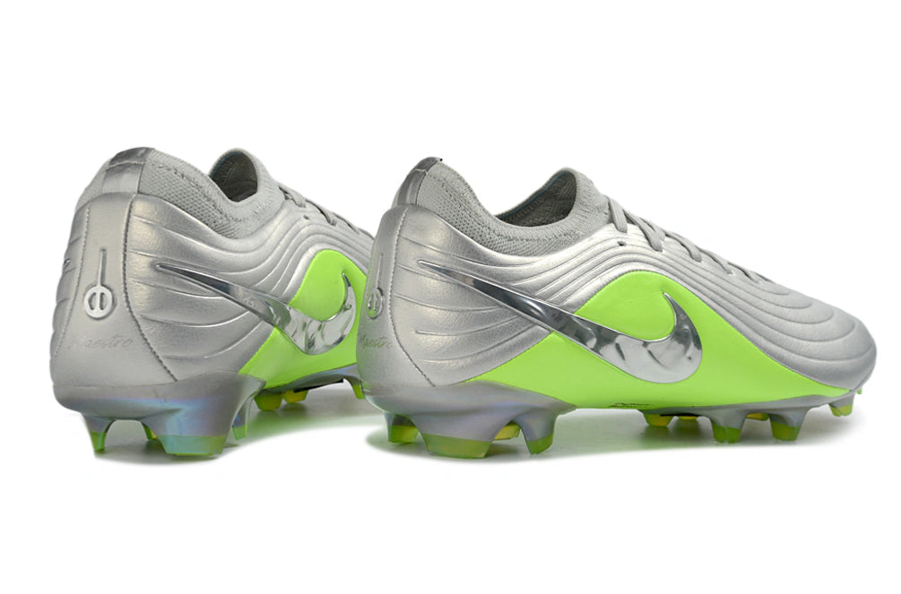 Chuteira Nike Tiempo Maestro Elite FG - Prata/Verde