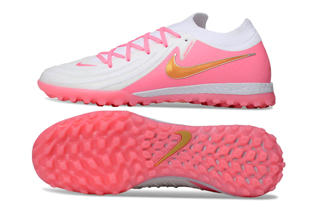 Chuteira Nike Phantom GX 2 Elite Society TF - Branco/Rosa