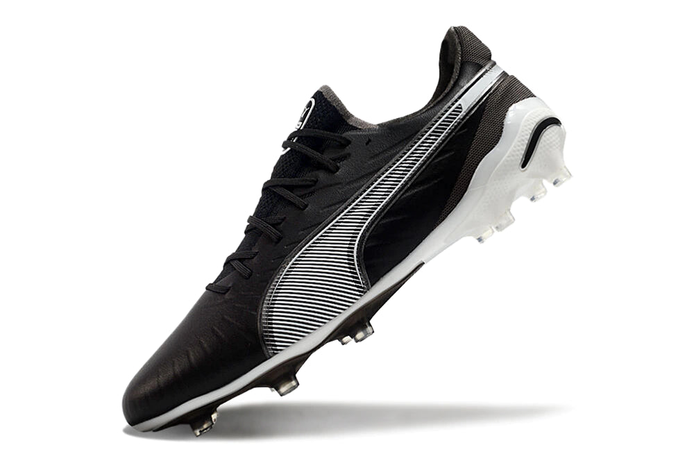 Chuteira Puma King Ultimate X FG - Preto/Branco