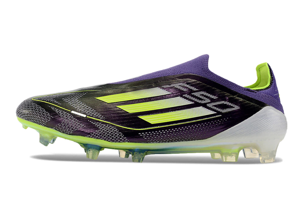 Chuteira Adidas F50 X Laceless Campo - Roxo/Preto/Branco