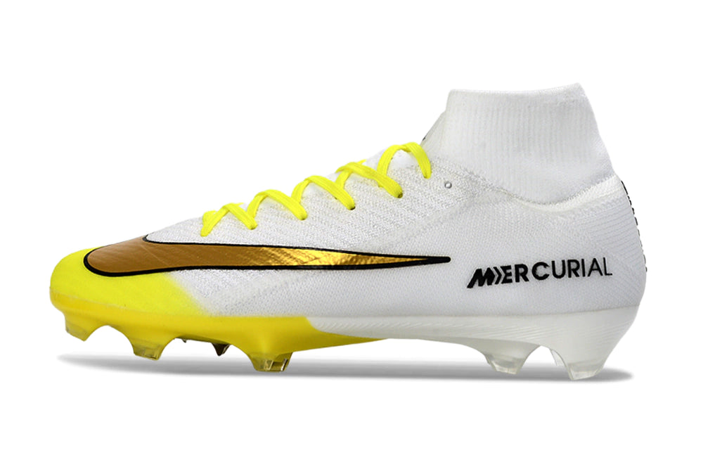 Chuteira Nike Air Zoom Mercurial Superfly 10 Elite Campo - Branco