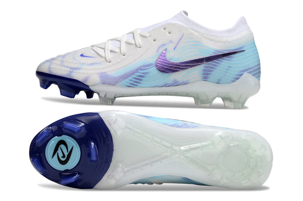Chuteira Nike Phantom GX2 Elite Campo FG - Branco/Azul