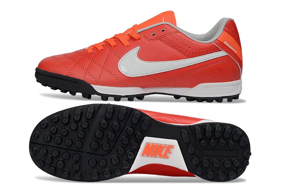Chuteira Nike Tiempo 5 Society - Vermelho