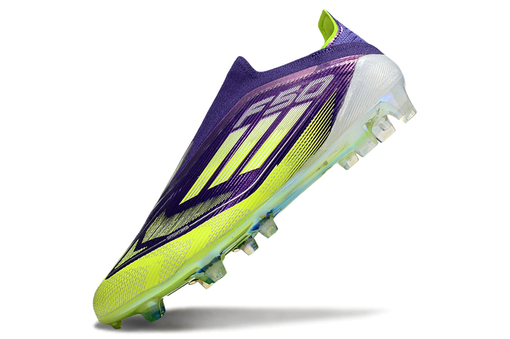 Chuteira Adidas F50 X Laceless Campo - Roxo/Verde