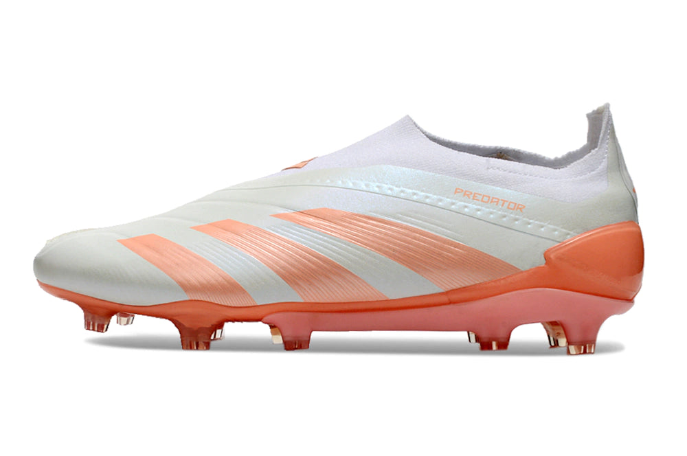 Chuteira Adidas Predstrike Elite Laceless Campo - Branco/Rose