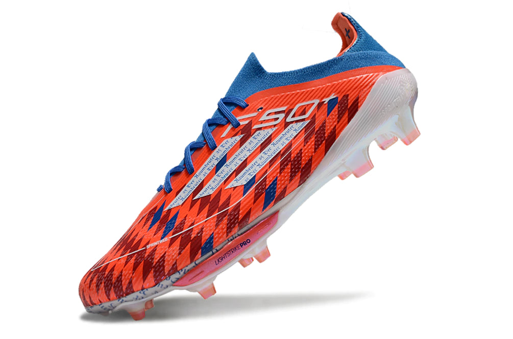 Chuteira Adidas F50.1 Elite Campo - Vermelho/Azul/Branco
