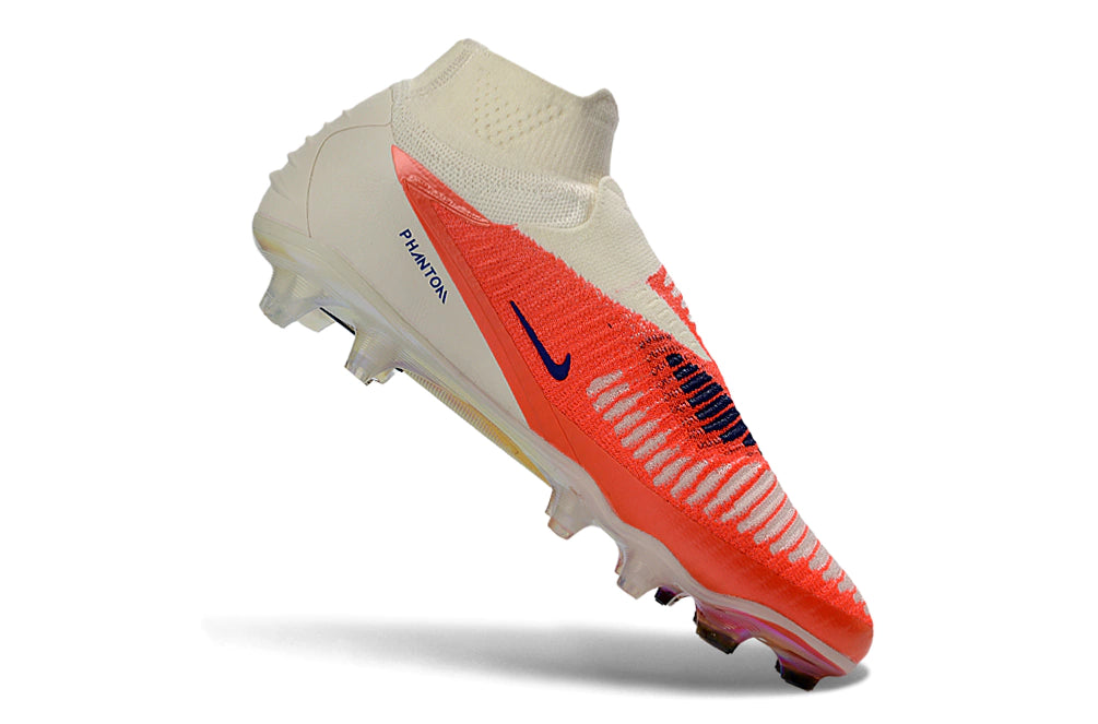 Chuteira Nike Phantom 6 Elite Botinha Campo - Laranja/Branco