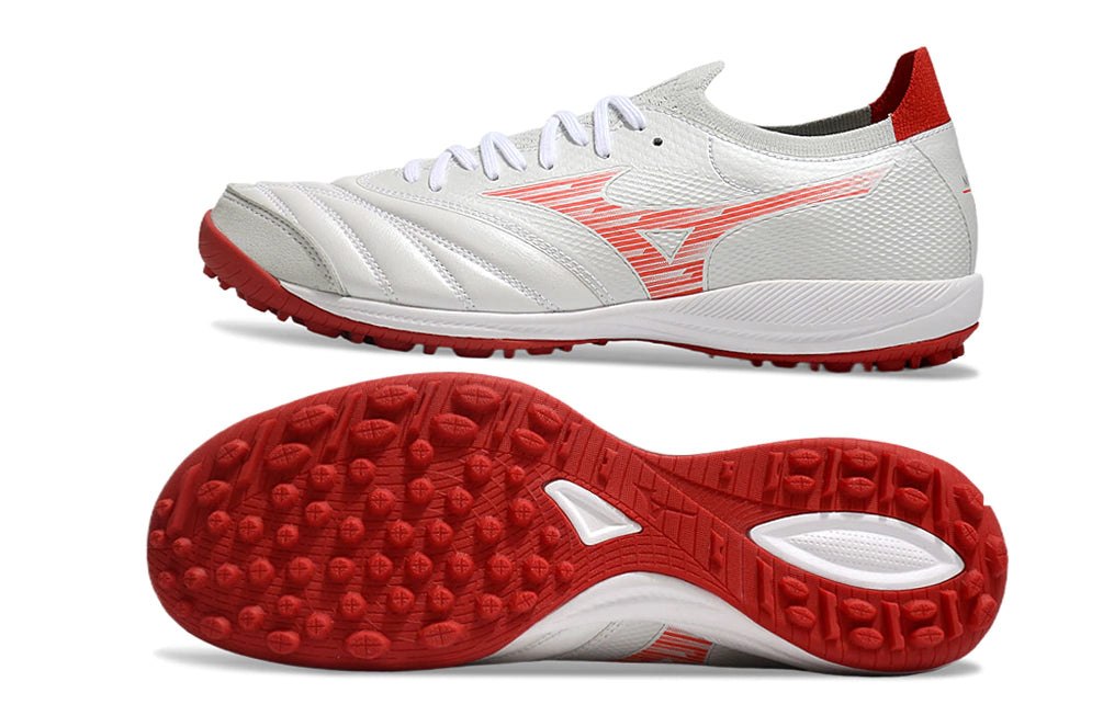 Chuteira Miuzno Morelia Neo Sala β Society - Branco/Vermelho
