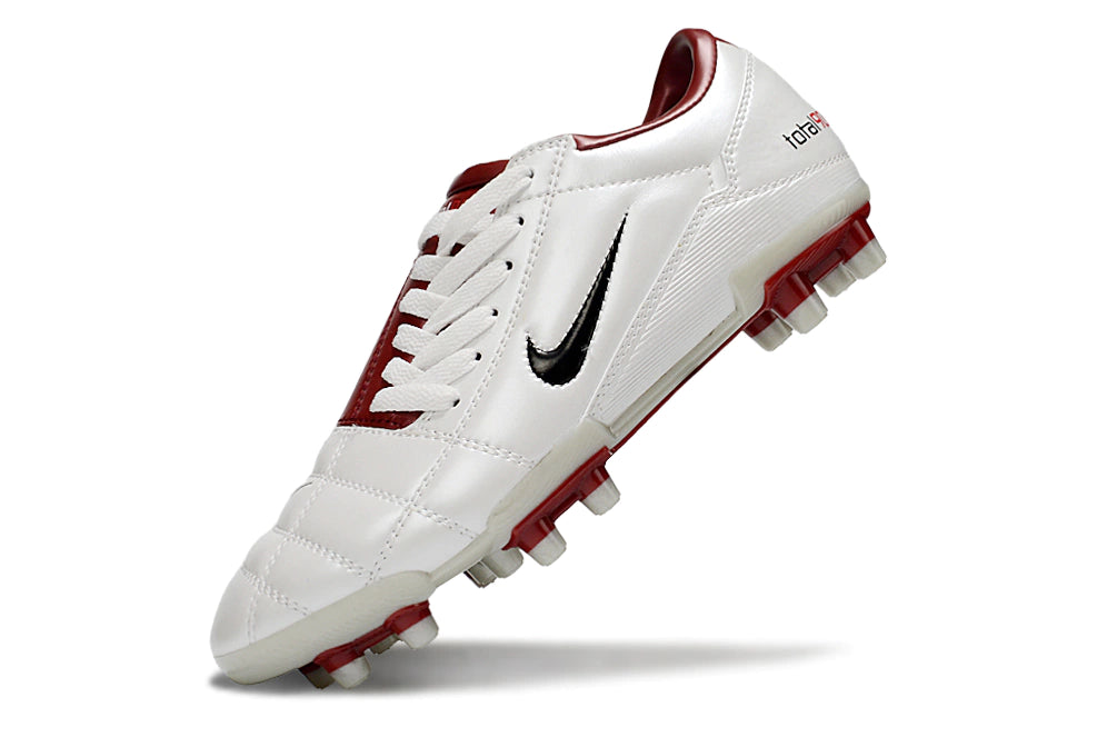 Chuteira Nike Total 90 Campo - Branco/Vermelho
