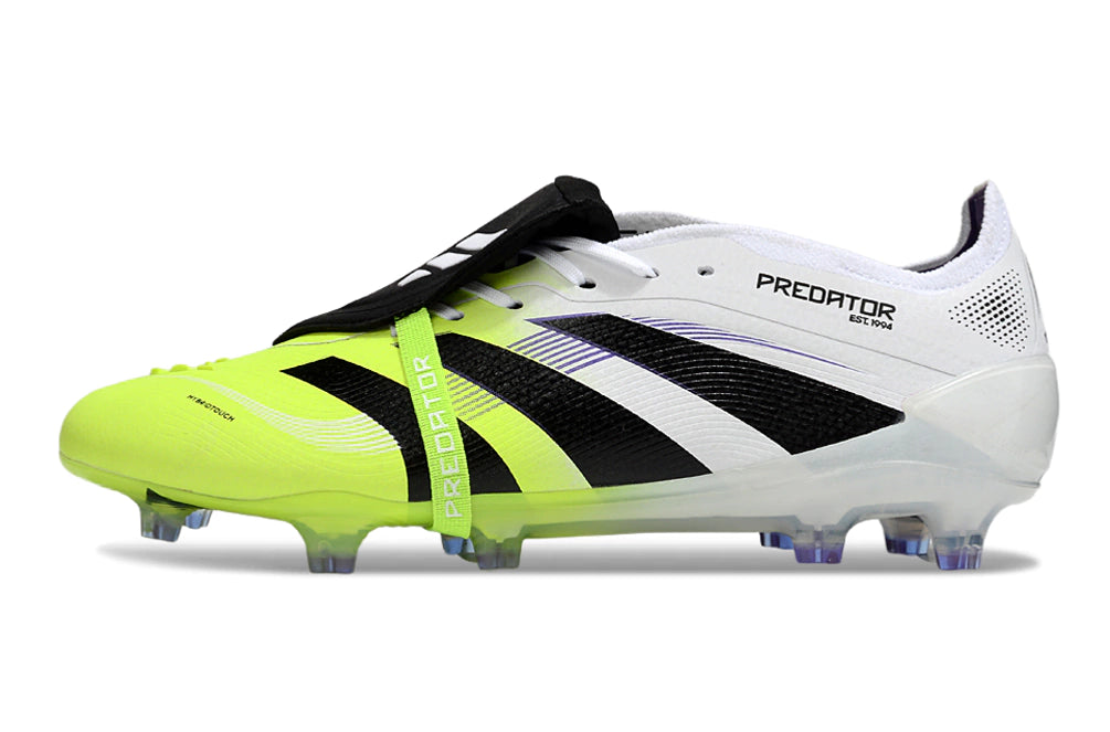 Chuteira Adidas Predator Elite Tongue 25 Campo - Branco/Verde