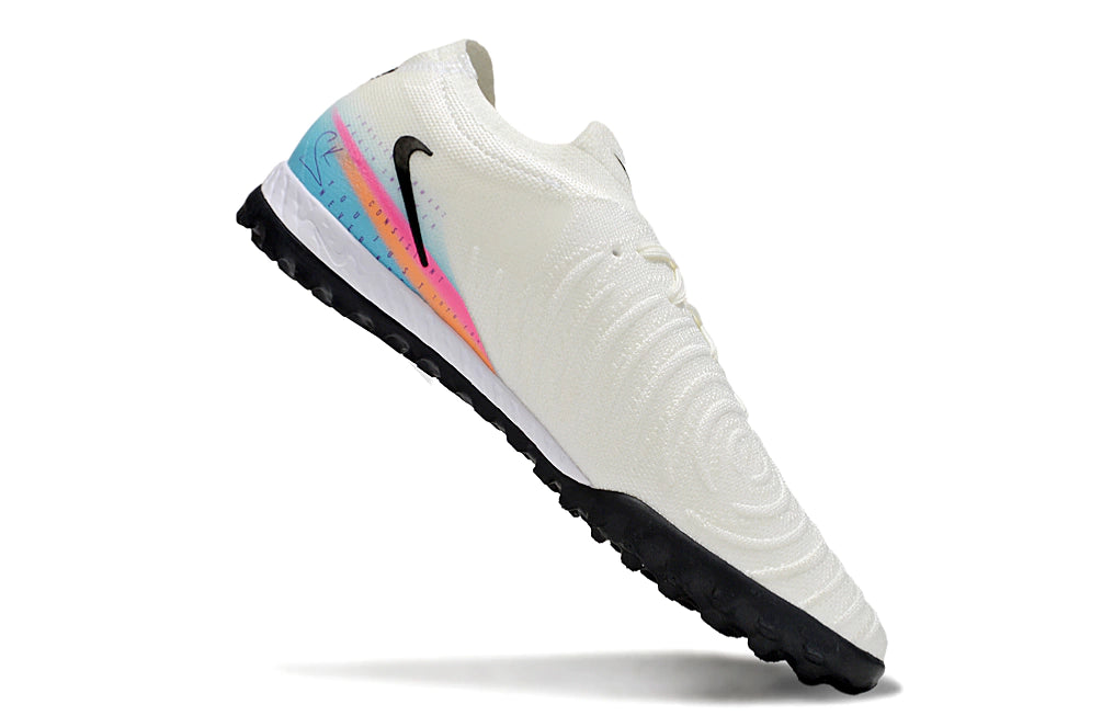 Chuteira Nike Phantom GX 2 Elite Society TF - Branco/Azul