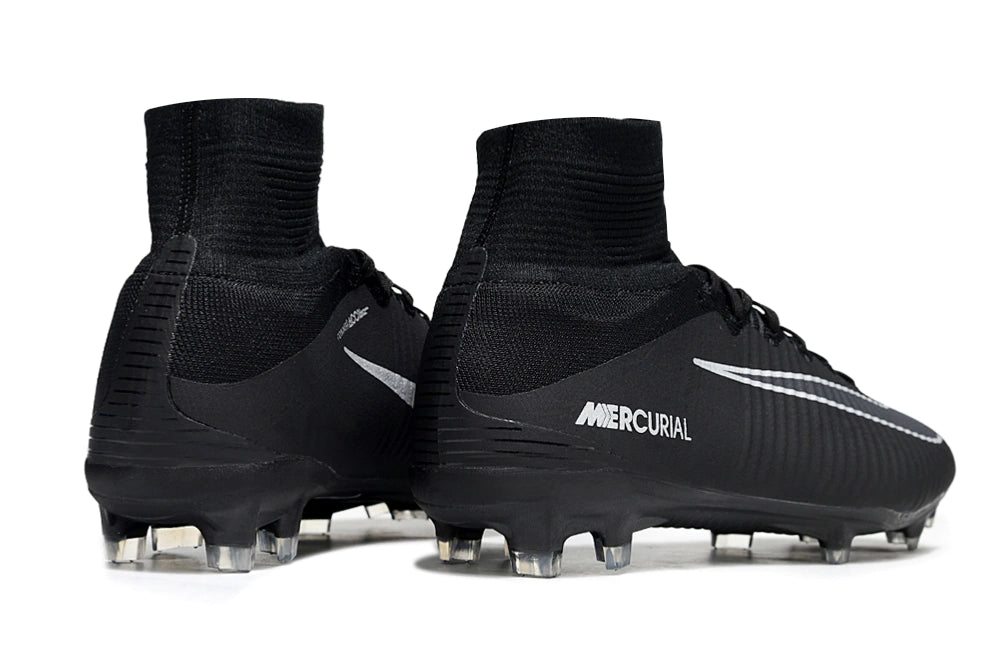 Chuteira Nike Mercurial Superfly 5 Elite Campo - Preto/Branco