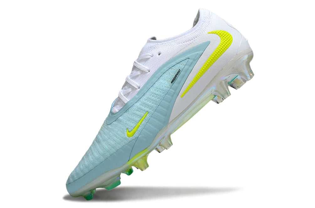 Chuteira Campo NIKE Phantom 6 Elite FG - Branco/Azul