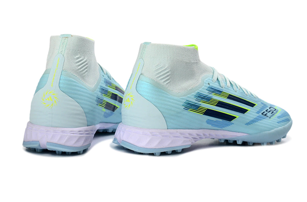 Chuteira Adidas F50 League Botinha Society - Azul
