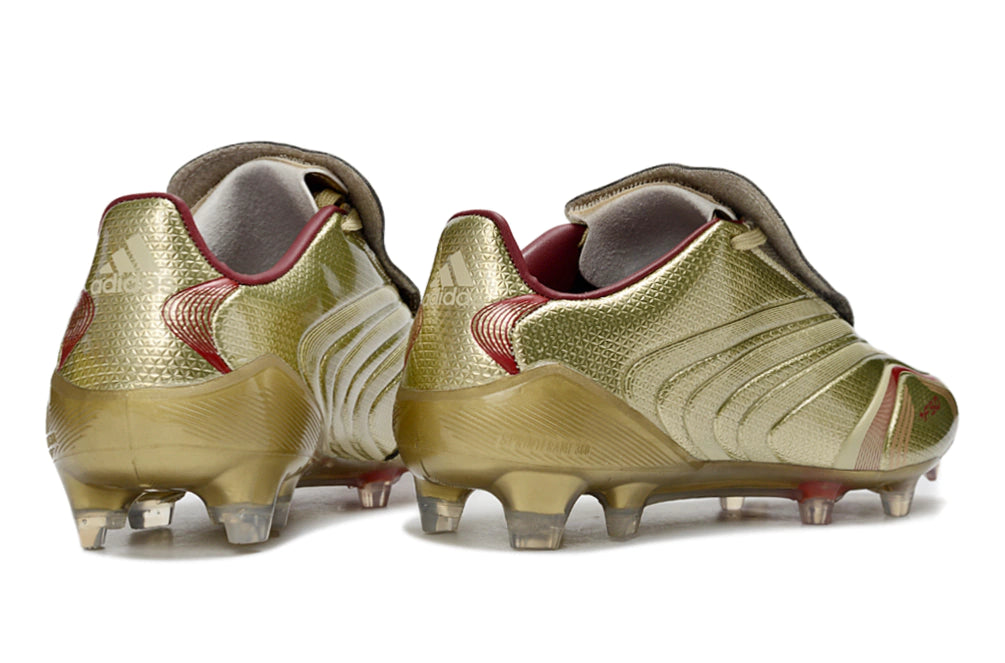 Chuteira Adidas TUNit F50 Elite FG - Azul - Dourado