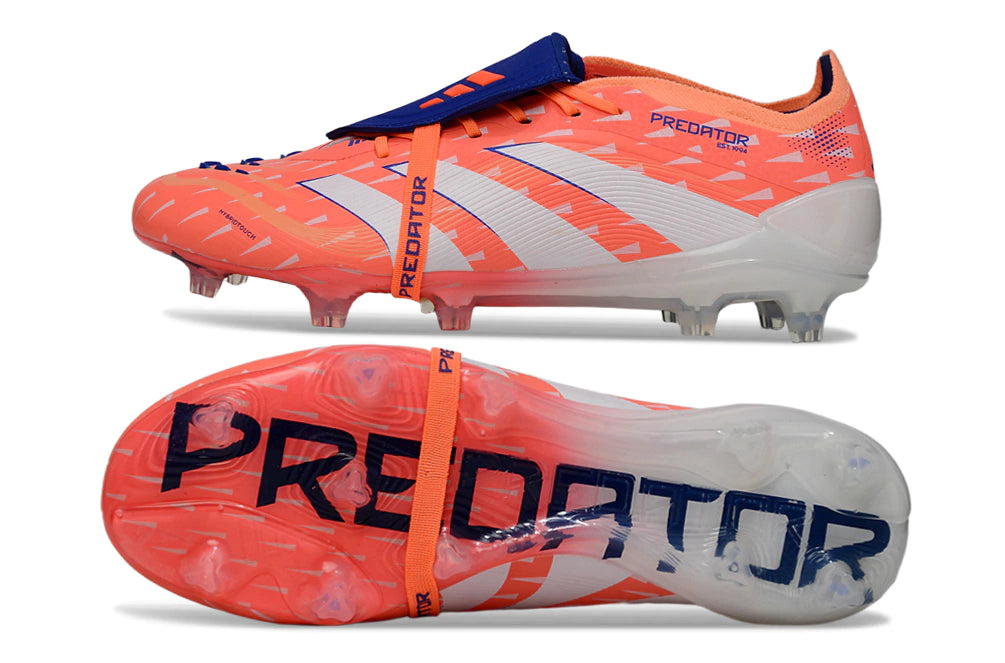 Chuteira Adidas Predator Elite Tongue 25 Campo FG "Coral Blaze"
