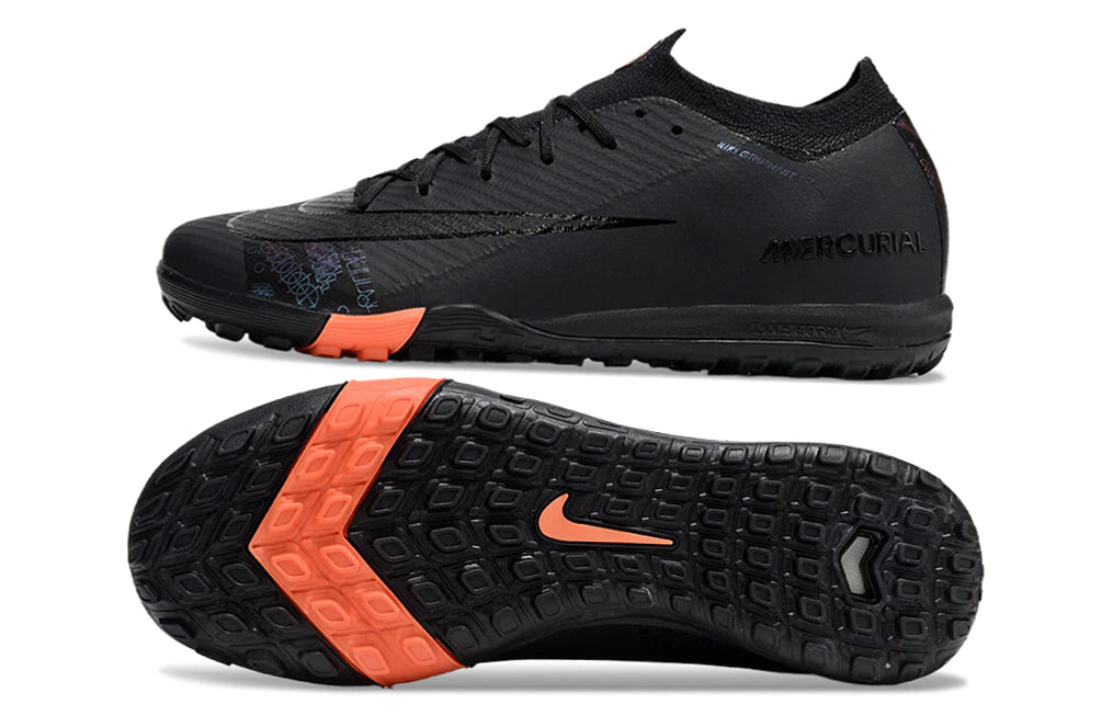 Chuteira Nike Mercurial Vapor 16 Elite Society - Preto/Laranja