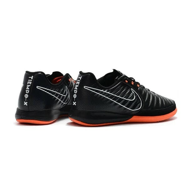 Chuteira Nike Tiempo Legend 7 Finale Futsal - Preto/Laranja
