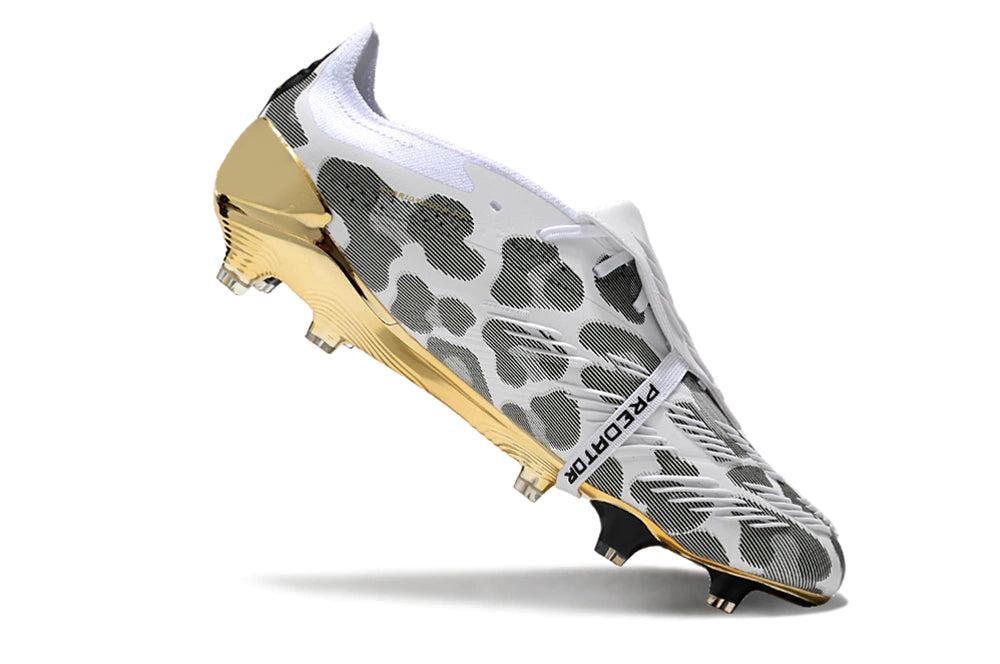 Chuteira Adidas Predator Elite Campo FG - Preto/Dourado