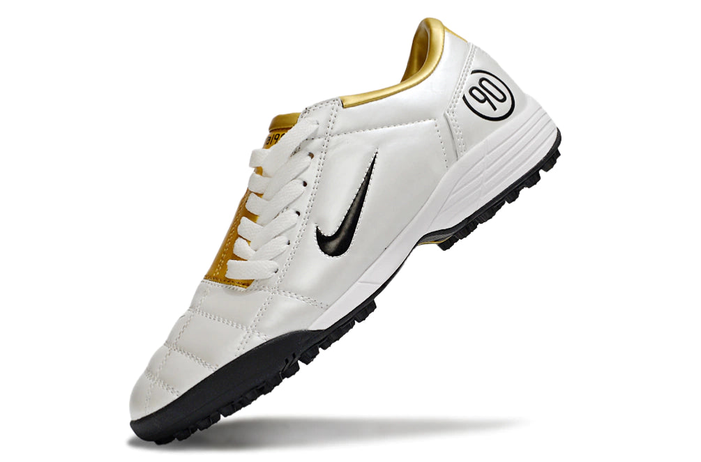 Chuteira Nike Total 90 Society - Branco/Dourado