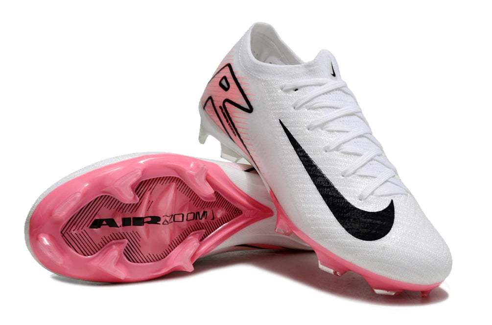 Chuteira Nike Air Zoom Mercurial Vapor 16 Elite FG - Branco/Rosa