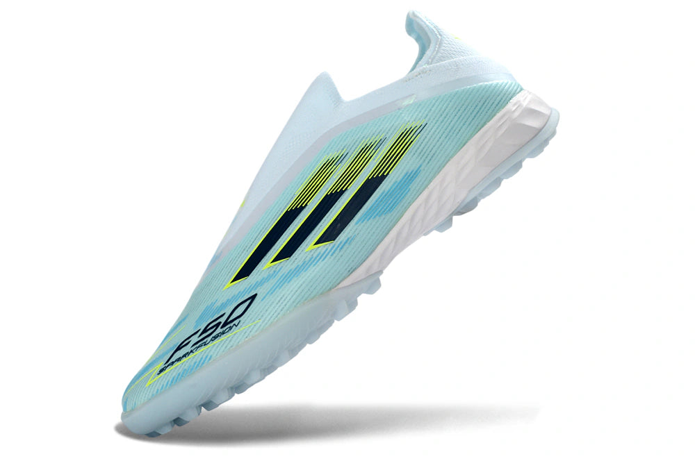 Chuteira Adidas F50 Pro Laceless Society - Azul