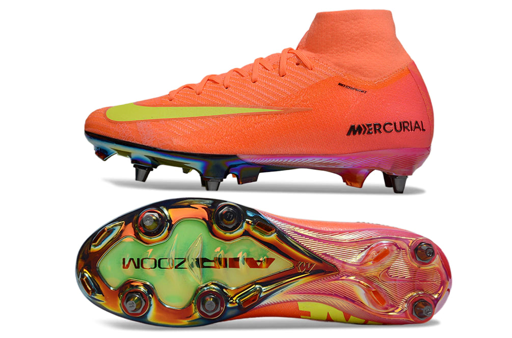 Chuteira Nike Air Zoom Mercurial Superfly 10 Elite SG - Laranja