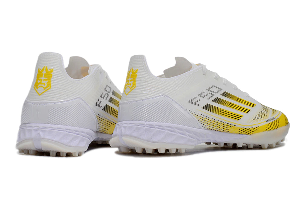 Chuteira Adidas X F50 Pro Society - Branco/Amarelo