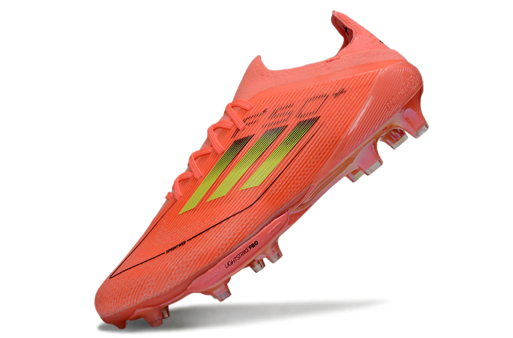 Chuteira Adidas F50.1 Elite Campo - Laranja/Amarelo
