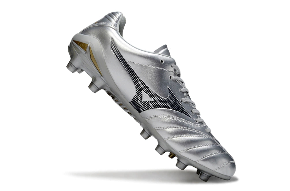 Chuteira Mizuno Morelia Neo 4 Campo - Prata