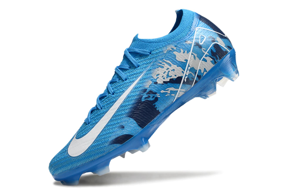 Chuteira Nike Air Zoom Mercurial Vapor 16 Elite FG - Azul/Branco