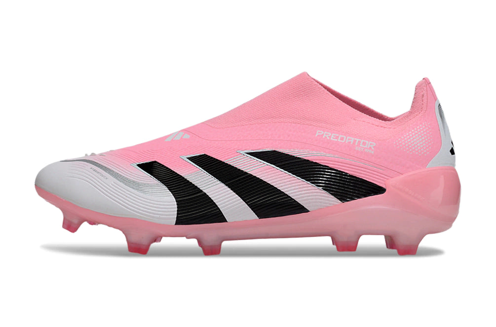 Chuteira Adidas Predator Elite 25 Laceless Campo - Rosa