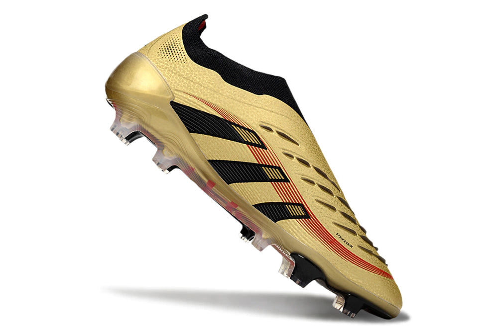 Chuteira Adidas Predator Elite 25 Laceless Campo - Dourado