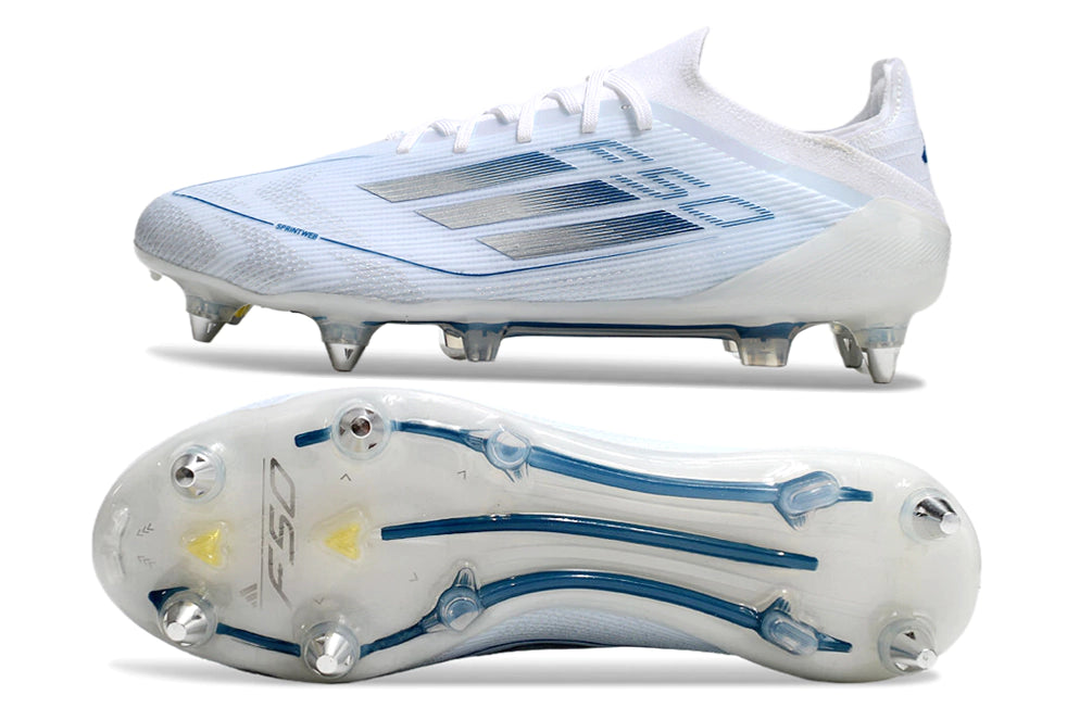 Chuteira Adidas F50 X Campo SG - Branco/Azul