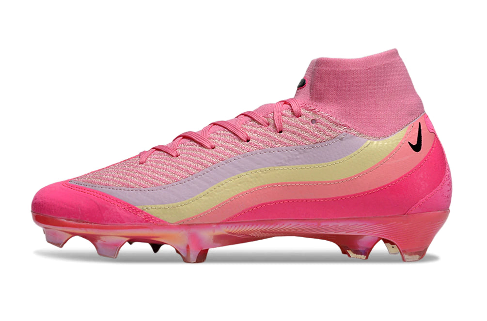 Chuteira Nike Air Zoom Mercurial Superfly 10 Elite Campo - Rosa