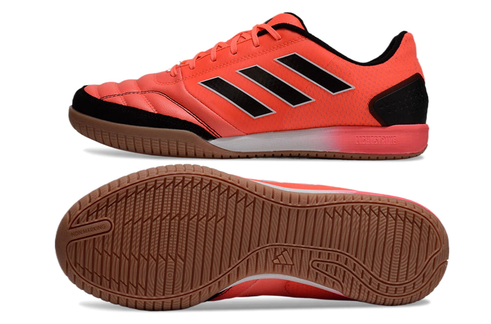 Chuteira Adidas Top Sala Futsal - Laranja/Preto/Bege