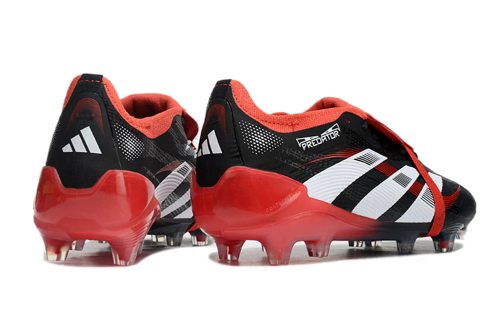 Chuteira Adidas Predator Elite Tongue 25 Campo FG - Preto/Vermelho