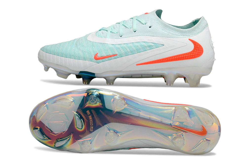 Chuteira Campo NIKE Phantom 6 Elite FG - Azul/Branco