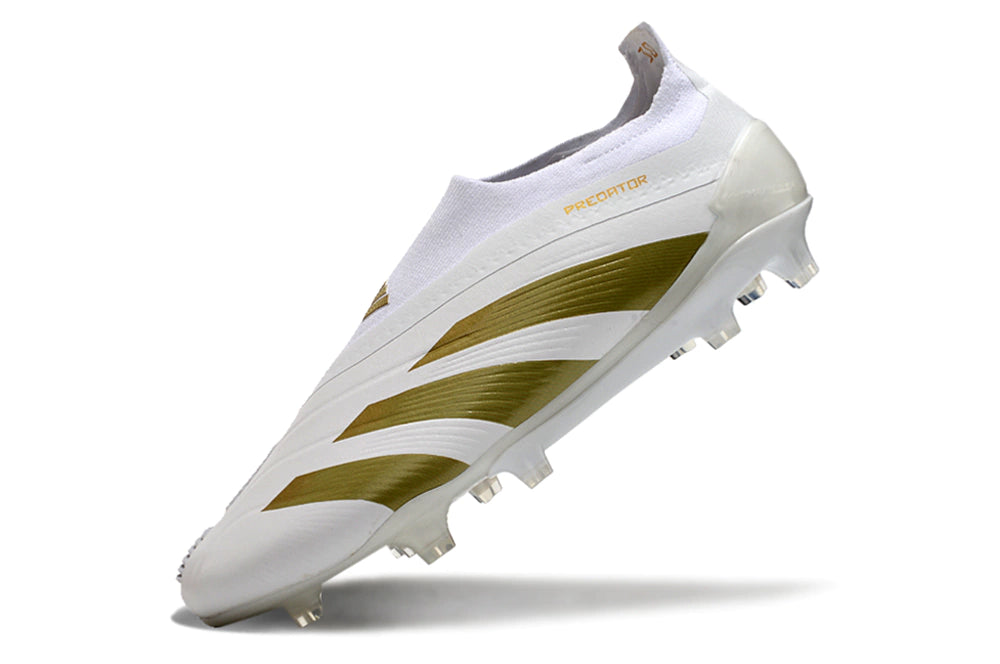 Chuteira Adidas Predstrike Elite Laceless Campo - Branco/Verde