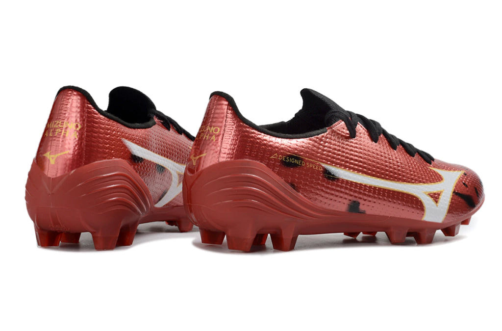 Chuteira Mizuno Alpha Japan 3 FG - Vermelho