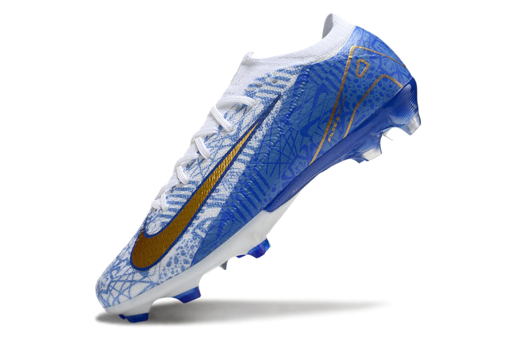 Chuteira Nike Mercurial Vapor 16 Elite Campo - Branco/Azul/Cinza